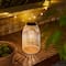 Glitzhome® 10" Woven Solar Powered Outdoor Hanging Lantern